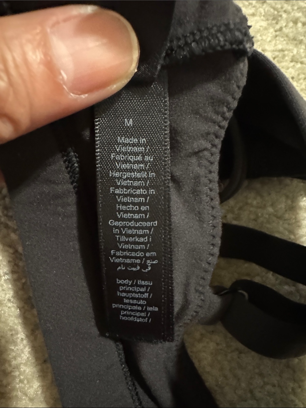 Skims Triangle Bralette Fits Everybody Onyx Second-Skin Minimalist-Medium - Picture 7 of 9